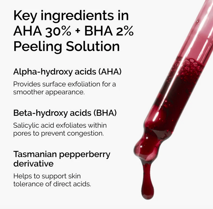 The Ordinary AHA 30% + BHA 2% Peeling Solution – 30ml - PearlMaple
